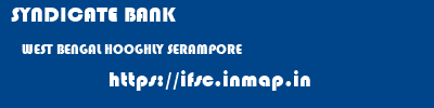 SYNDICATE BANK  WEST BENGAL HOOGHLY SERAMPORE   ifsc code